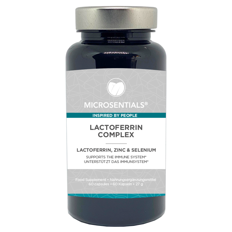 Lactoferrin Complex, 6o capsule con composto del latte per supportare la salute immunitaria e il tratto Gastro-Intestinale
